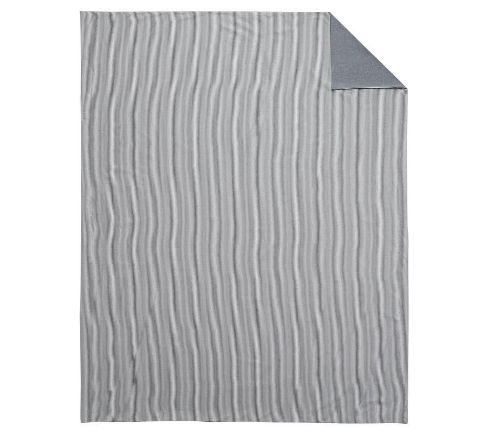 Chambray Reversible Organic Quilt Cover & Pillowcases Pottery Barn